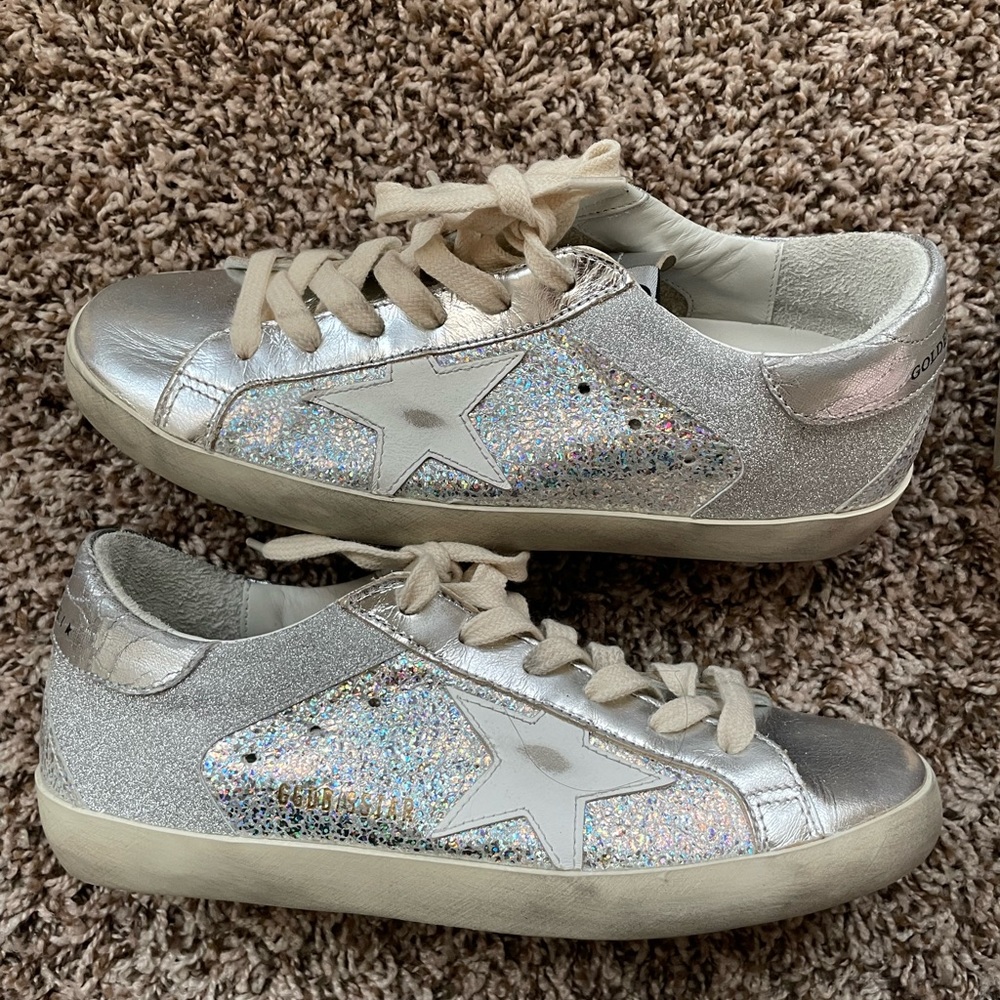 Golden Goose Superstar Sneakers 37 - Silver Metallic